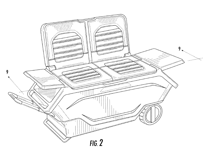 Patent Drawing of Golic Cooler