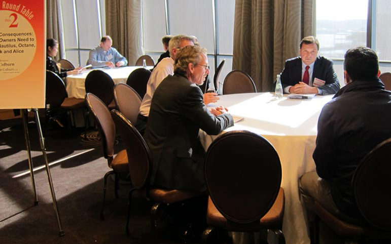 Phil Colburn leading an IP roundtable discussion photo