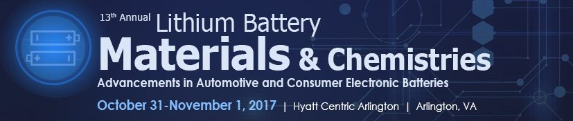 Lithium Battery Materials & Chemistries 2017 Conference logo