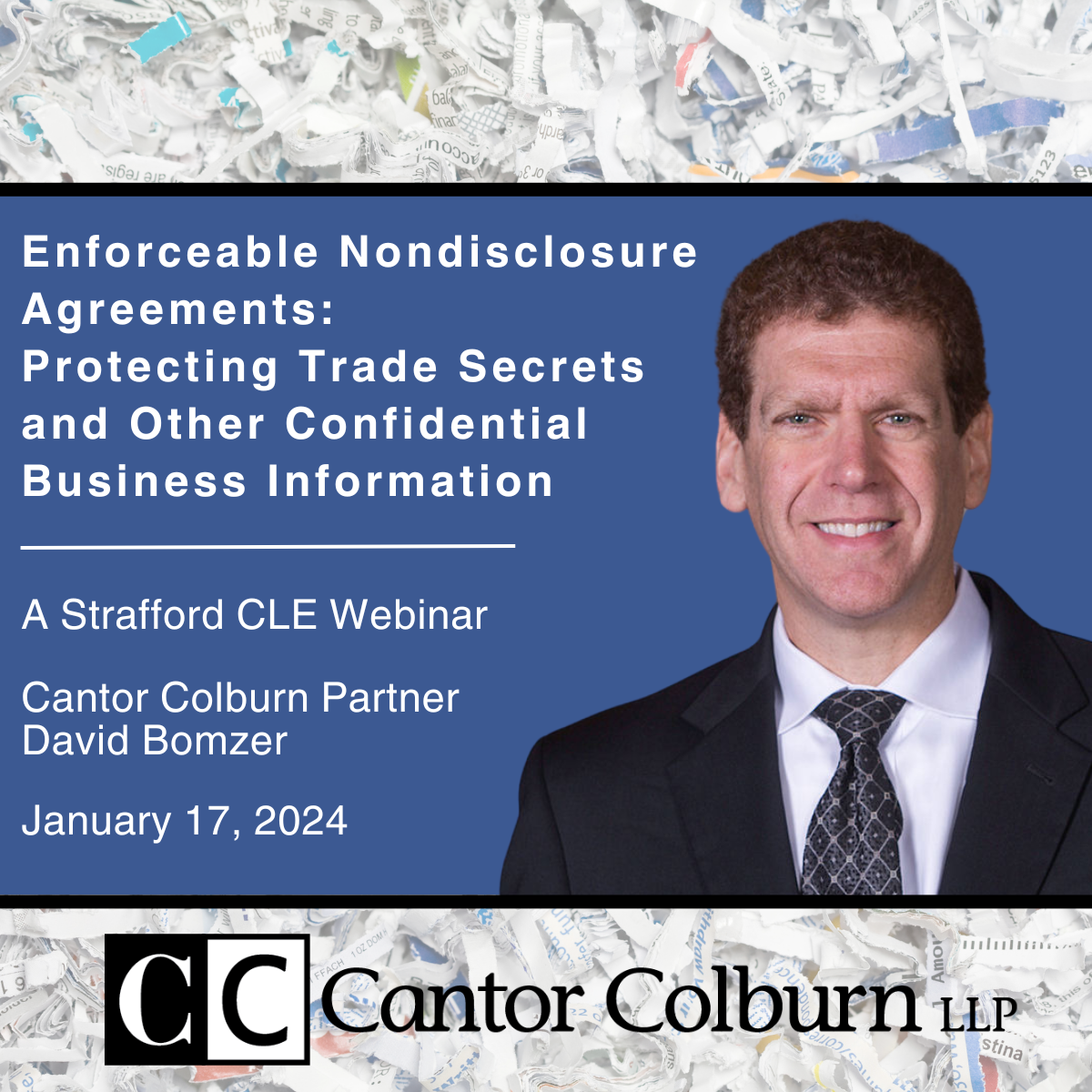 David Bomzer speaks on Trade Secrets Negotiations CLE Webinar