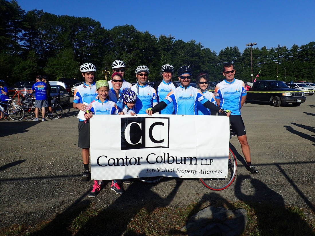 Photo of Team Cantor Colburn at the New England Parkinson's Ride
