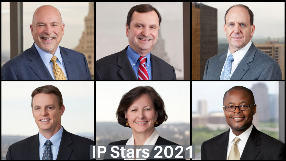 Photos of IP Stars 2021 Michael Cantor, Phil Colburn, Todd Garabedian, David Fox, Leah Reimer and Karl Vick