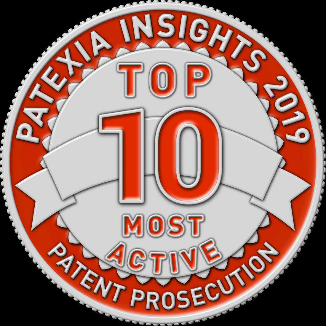 Patecia Most Active Law Firm badge Logo 2019