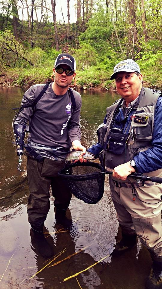 Victor Kernus with veteran Project Healing Waters photo