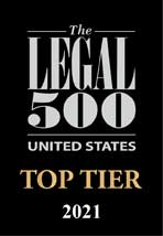Legal 500 US Top Tier Law Firm Intellectual Property 2021 logo