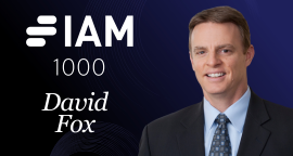 Photo of David Fox recognized IAM 2025 Patent 1000